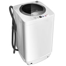 Afbeelding in Gallery-weergave laden, Costway Volautomatische Mini Wasmachine met Pomp en Display 3,5 kg - Mini Camping Wasmachine  -  Wit 43x43x75 cm