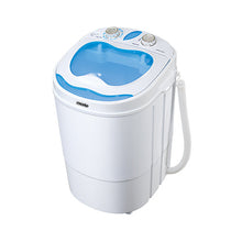 Afbeelding in Gallery-weergave laden, Mesko MS 8053 mini wasmachine ideaal voor kleine appartementen of op de camping 3kg blauw/ wit