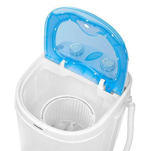 Mesko MS 8053 mini wasmachine ideaal voor kleine appartementen of op de camping 3kg blauw/ wit