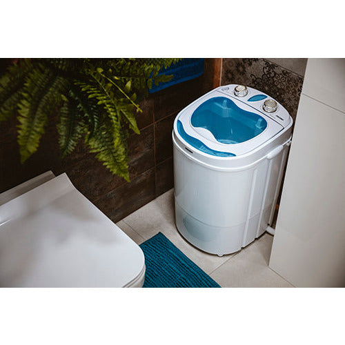 Mesko MS 8053 mini wasmachine ideaal voor kleine appartementen of op de camping 3kg blauw/ wit